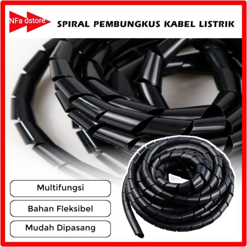 Spiral Pembungkus Kabel Listrik / Selang Kabel