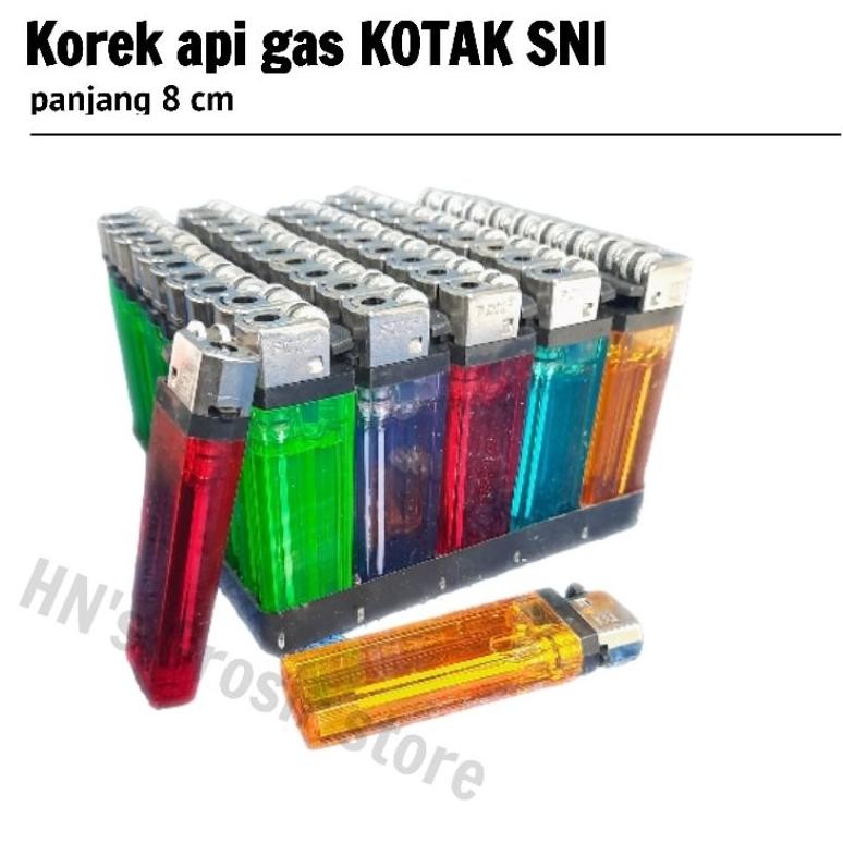 Korek api gas SNI kotak bentuk mirip tokai grosir termurah