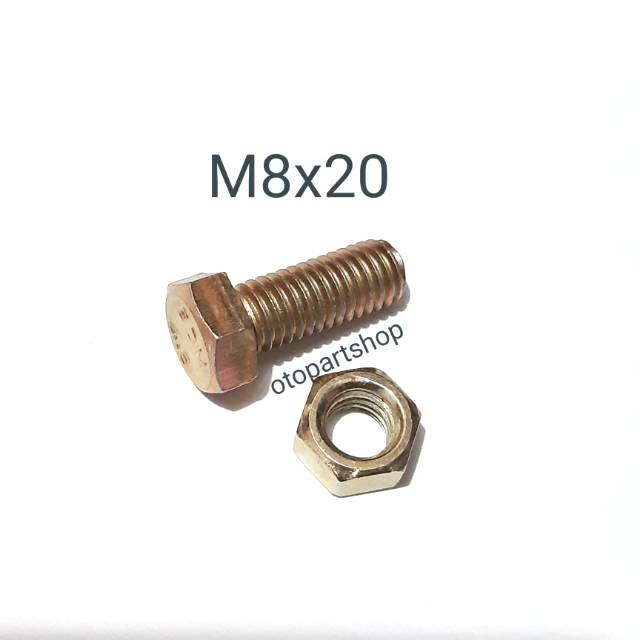 

Baut Mur M8x20 ( baut 12 panjang 2cm )