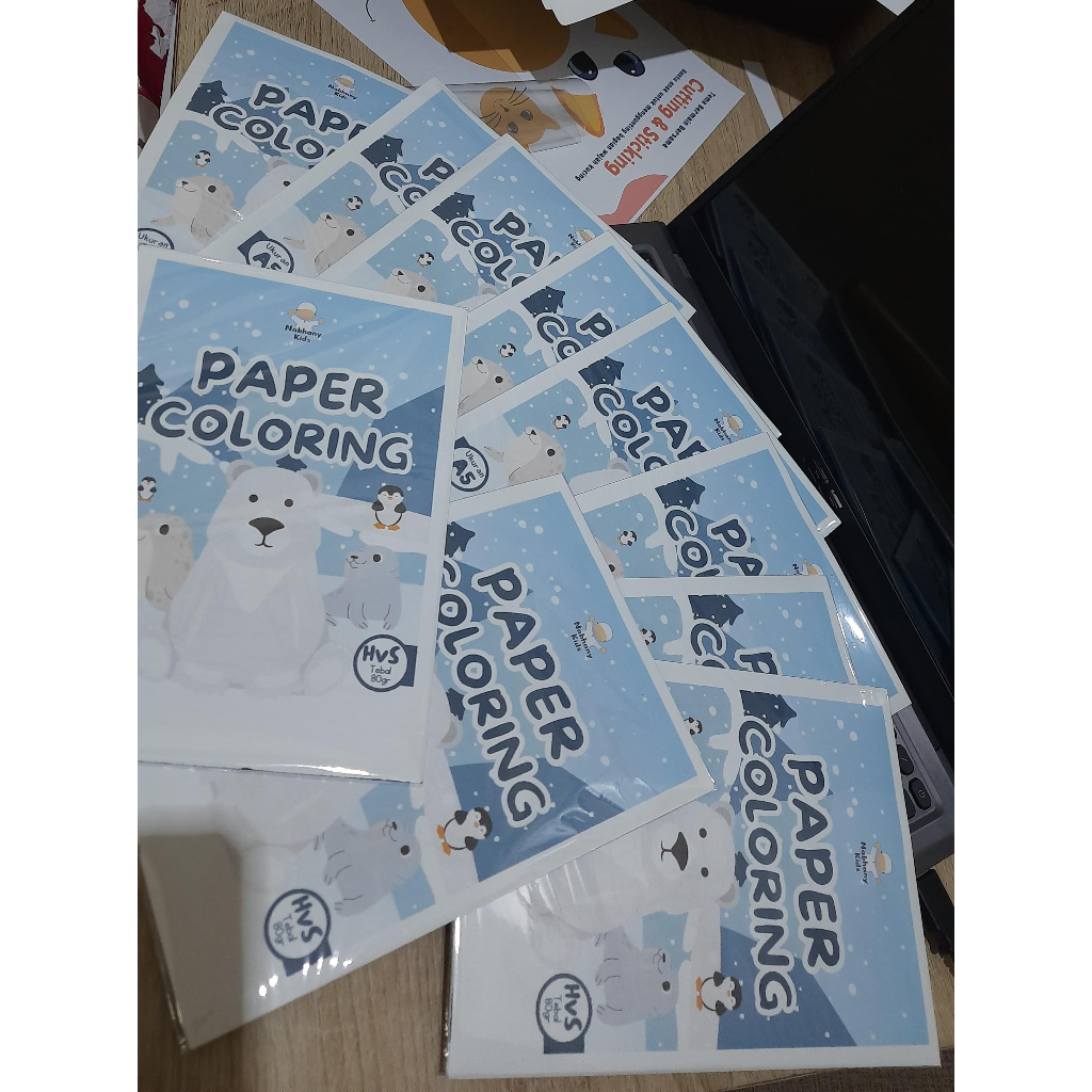 

10 Lembar Kertas Mewarnai Anak A5 Tebal 80gsm (TERMURAH) 99+ VARIASI, KERTAS HVS UKURAN A5 TEBAL