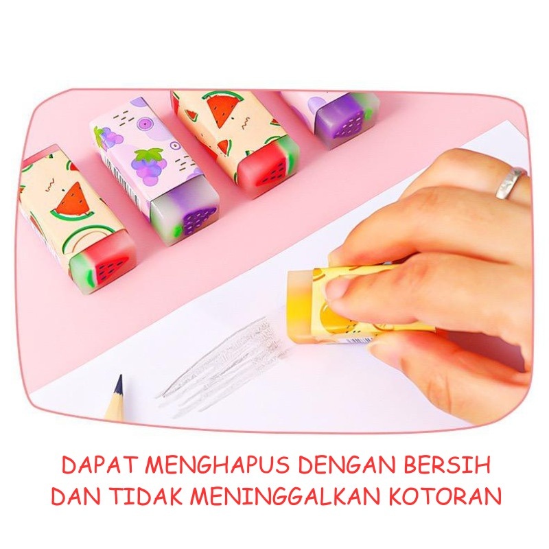 

Penghapus Anak SD Murah / Penghapus Karakter Motif Kartun Eraser Pencil Warna Warni Lucu
