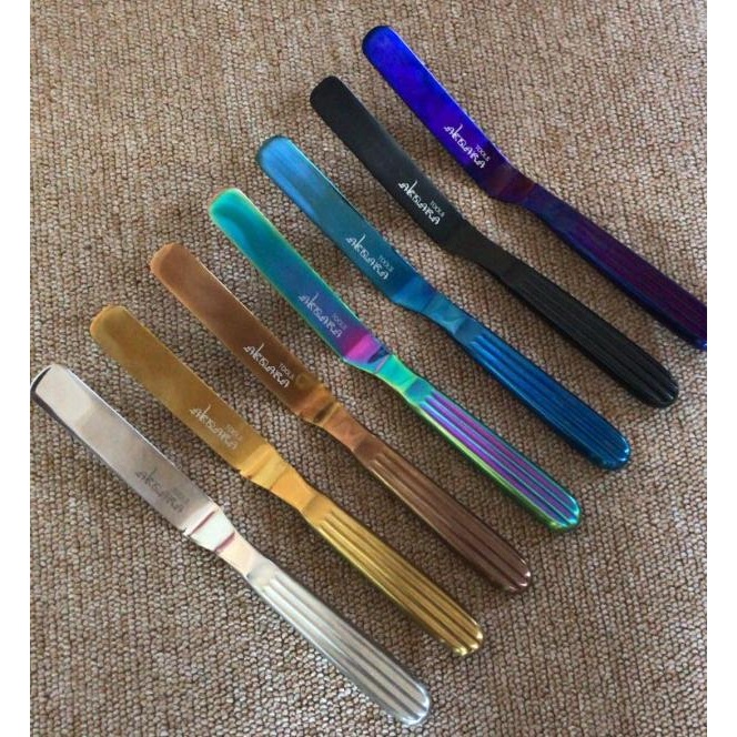 Aksara Offset Spatula Rosegold/Kitchen Spatula/Small Spatula/Palette