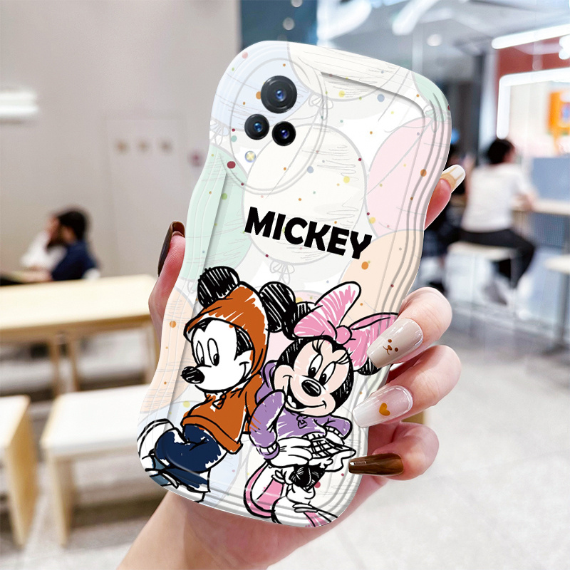 Casing Hp Untuk VIVO V21 5G V21s 5G Case Casing Kesing Mickey Mouse Softcase HP transparan pelindung