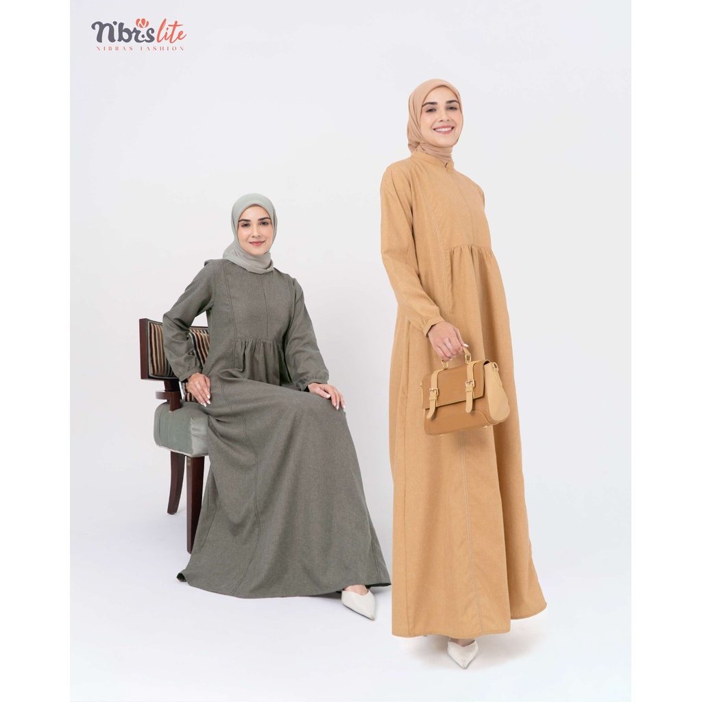 GAMIS NIBRAS LITE 013 / GAMIS NIBRAS TERLARIS 2024 / GAMIS NIBRAS TERBARU 2024 / DRESS NIBRAS TERMUR