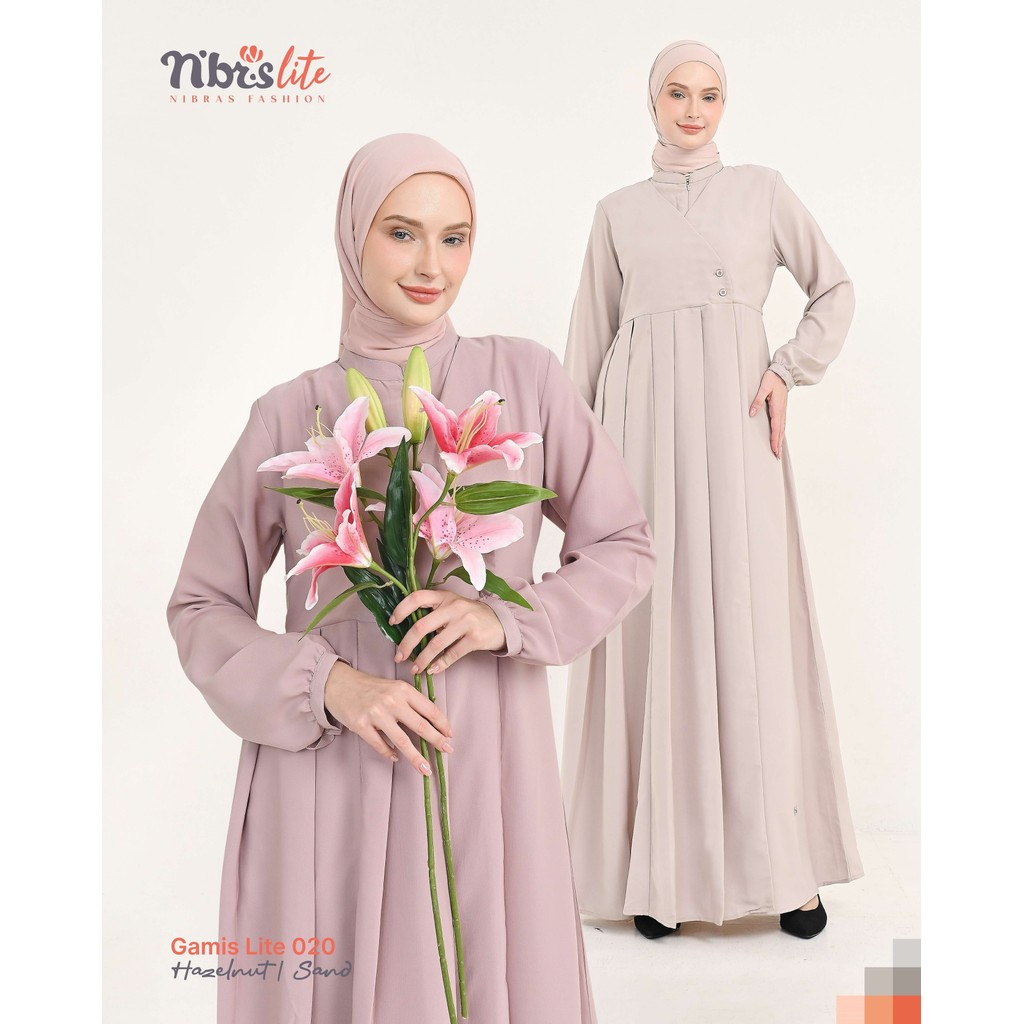 GAMIS NIBRAS LITE 020 / GAMIS NIBRAS TERLARIS 2024 / GAMIS NIBRAS TERBARU 2024 / DRESS NIBRAS TERMUR