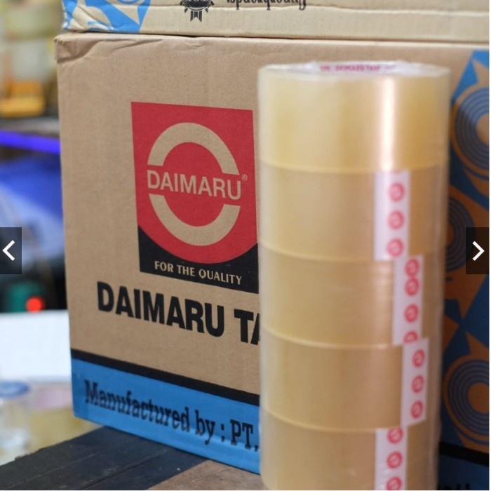 

PROMO GILA 100 DUS LAKBAN DAIMARU COKLAT 90 YARD 2 INCH .1 DUS @72ROLL