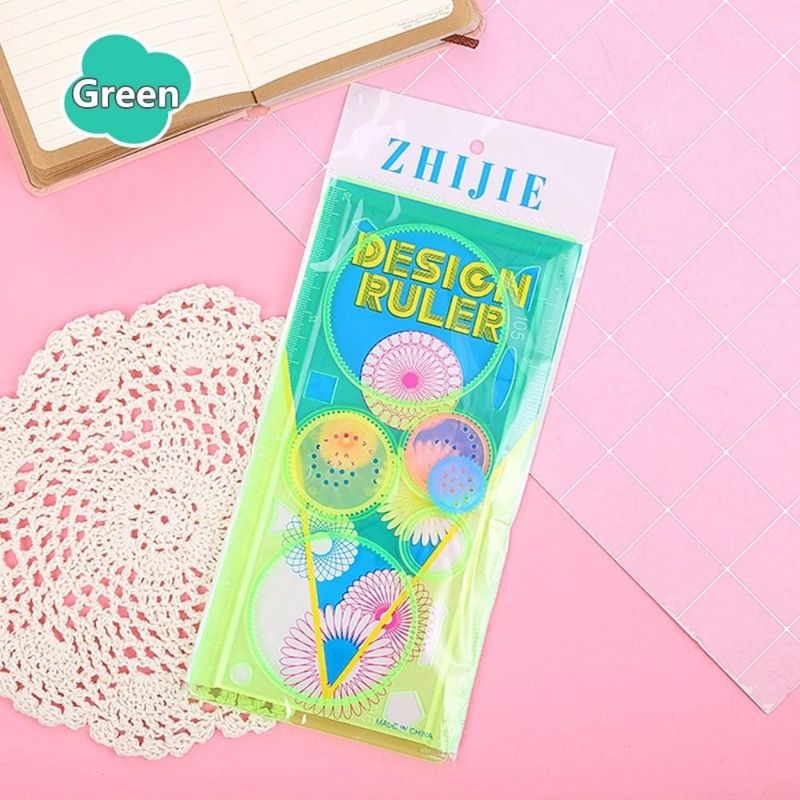

Penggaris Rotary / Garisan Rotary Pattern Bunga / Penggaris Rotari Kembang Magic Spirograph