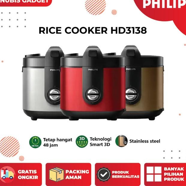 Rice Cooker Philips Hd3138 Magic Com 2Liter Hd-3138