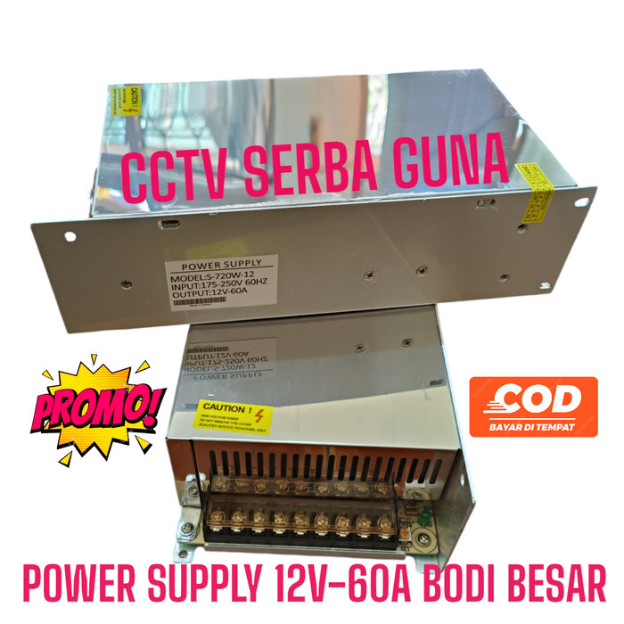 SWITCHING POWER SUPPLY PSU 12V 60A HIGH QUALITY, 12 VOLT 60 AMPERE FAN