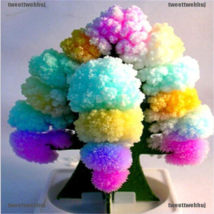 HOT SALE Mainan Diy Pohon Natal Kertas Ajaib Dengan Kristal Bunga Sakura