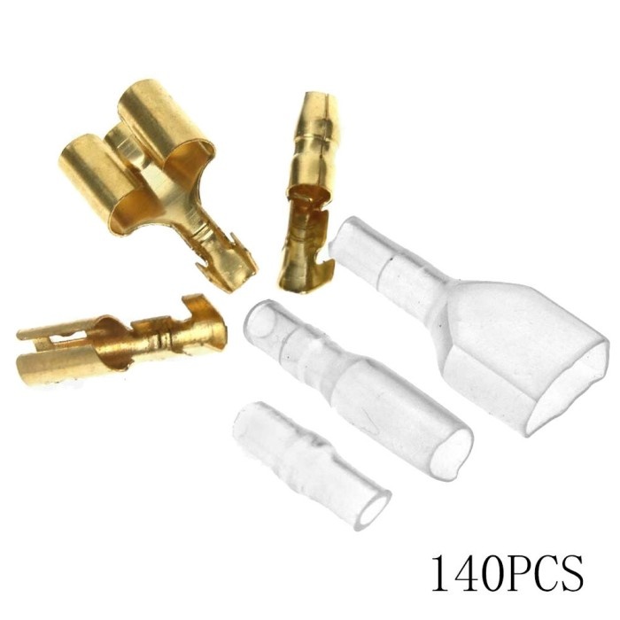 140PCS 3.9MM SKUN BULAT FEMALE DOBEL CABANG SKUN BULAT KECIL DOUBLE