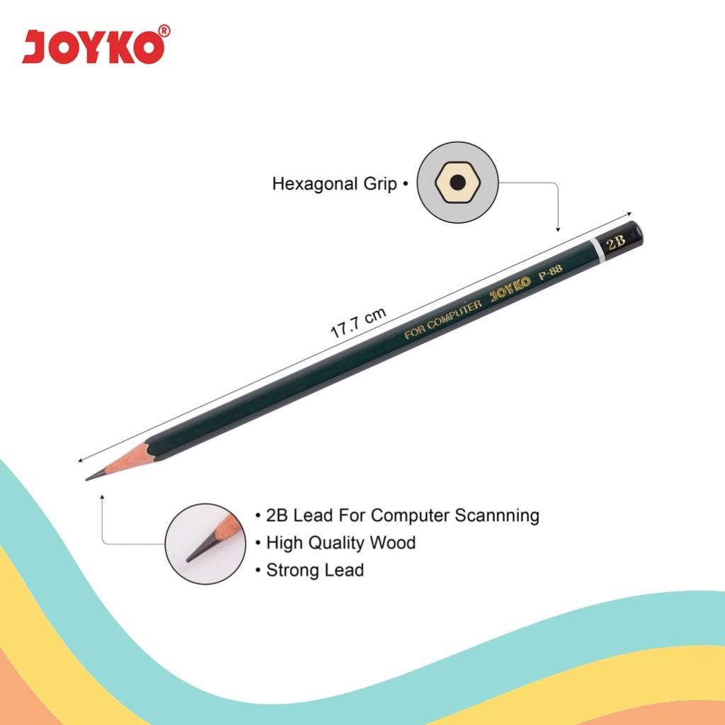 

PENSIL 2B JOYKO P-88 (12 PCS)