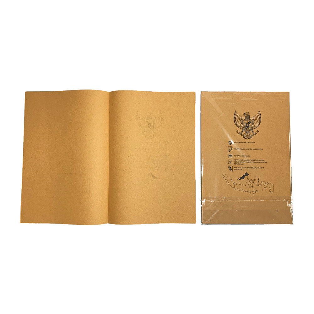 

Sampul Buku Tulis Cetakan Pancasila Ukuran Quarto & Boxy - Pack