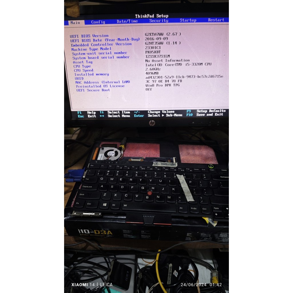 MAINBOARD LENOVO X220_X230 CORE I5 - MINUS