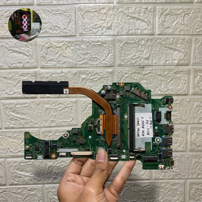 MOTHERBOARD MOBO MESIN MAINBOARD BAHAN KANIBALAN ACER ASPIRE 5 A514-54 I3 GEN 10 LENGKAP ORIGINAL