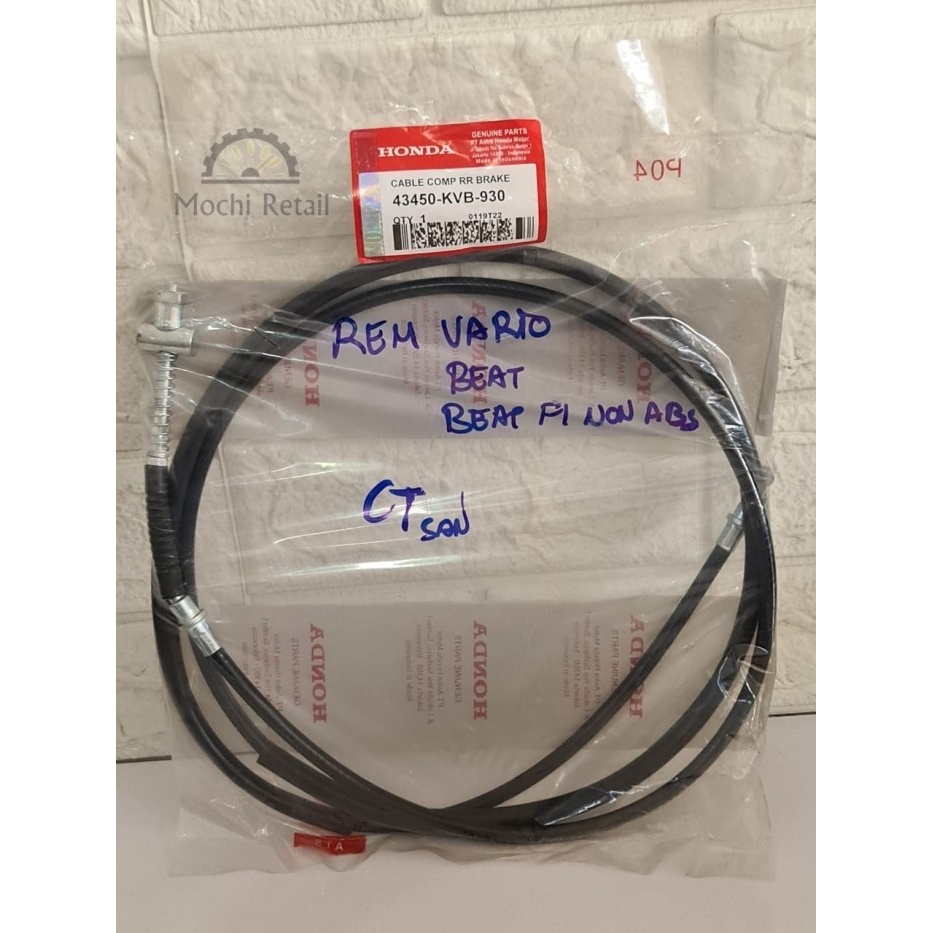 KABEL REM BELAKANG BEAT VARIO SCOOPY BEAT FI ORI LOCAL