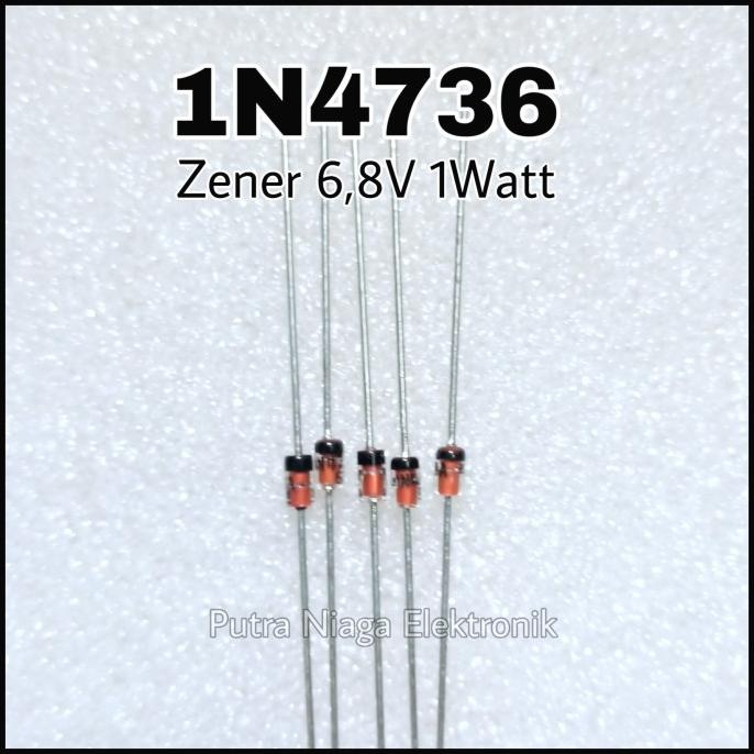 Update Zener 1N4736 1W 6.8V Dioda IN4736 1Watt 6,8V 6V8 putr4n