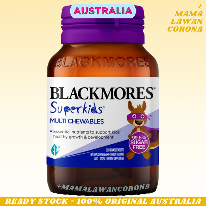Terlaris Blackmores Superkids Multi Chewables Multivitamin Anak Immune Gummies