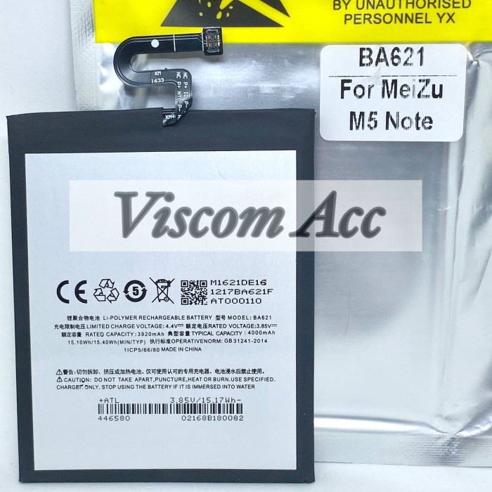 Terbaru Baterai Meizu M5 Note Original Baterai Meizu Ba621 Original