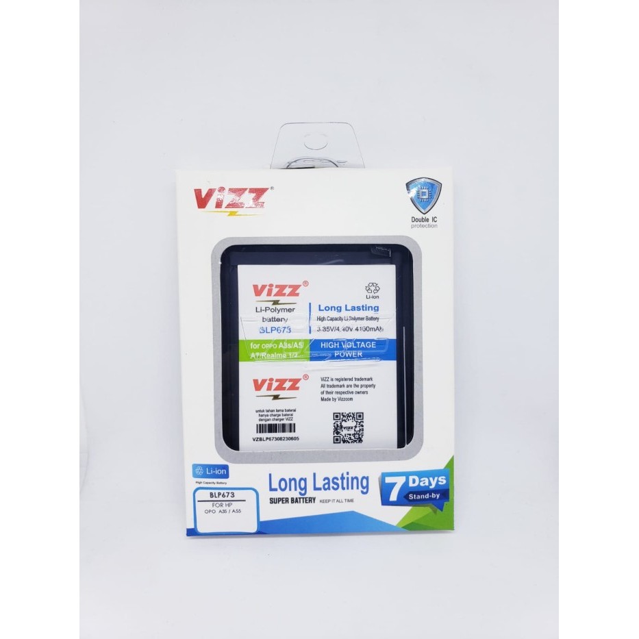 Promo Baterai Oppo A3S & Oppo A55 Blp673 Vizz Original