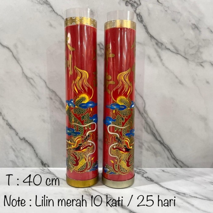 Lilin - Lilin Merah Naga 10 Kati