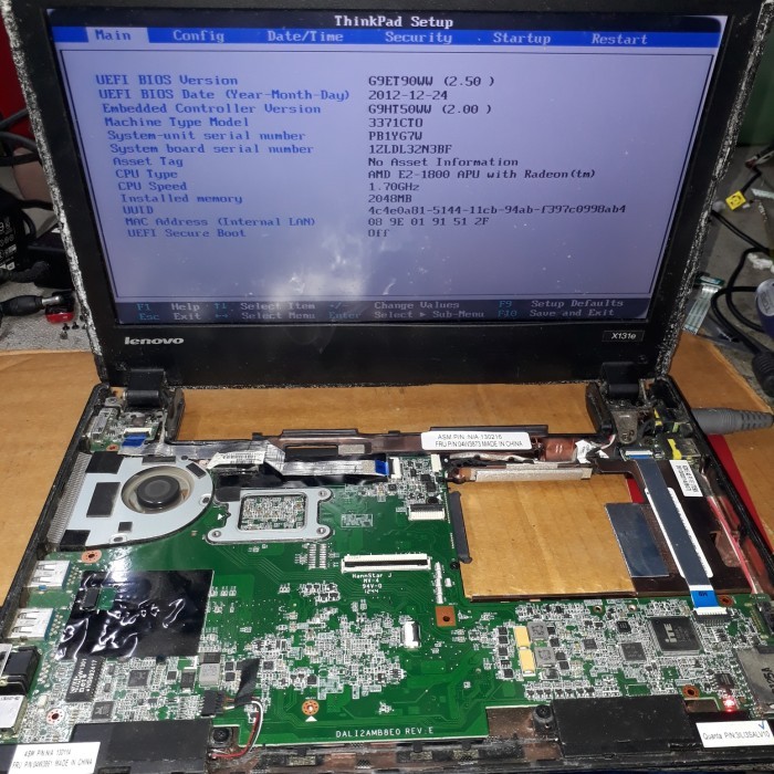 MOTHERBOARD LENOVO THINKPAD X131E NORMAL