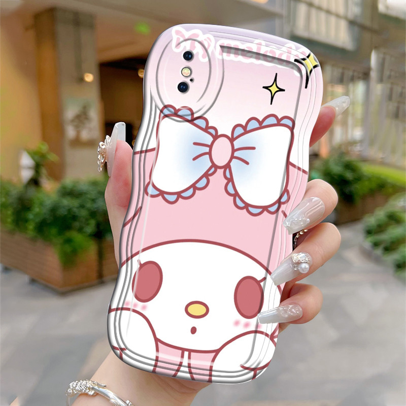 Casing Hp Untuk iPhone X XS Max Xr Case Casing HP Kesing pelindung silikon Softcase gelombang transp