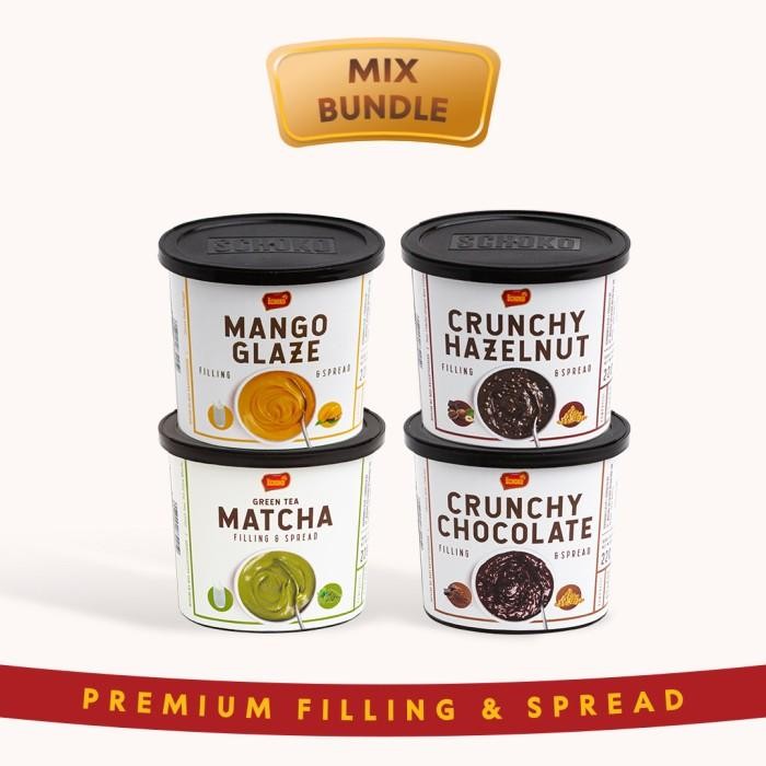 

SCHOKO Bundling Premium Filling & Spread - 4 x 220g Kualitas Terbaik