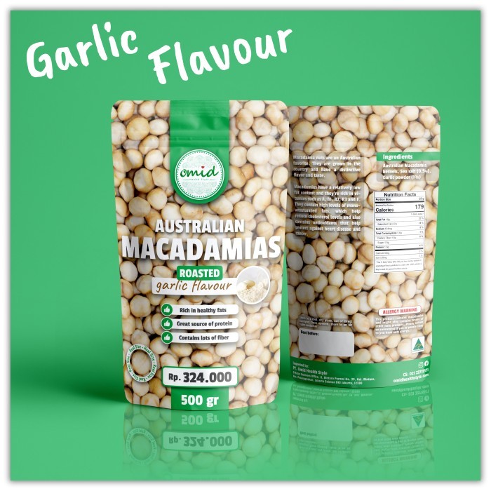 

Roasted Macadamia Garlic Flavour (Macadamia Rasa Bawang) 500gr
