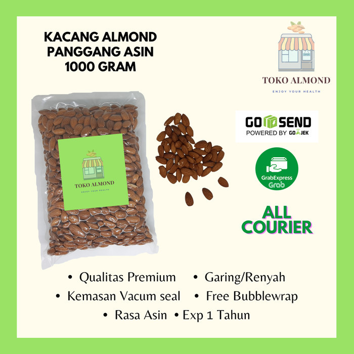 

Kacang Almond Panggang Asin (Salted) 1kg