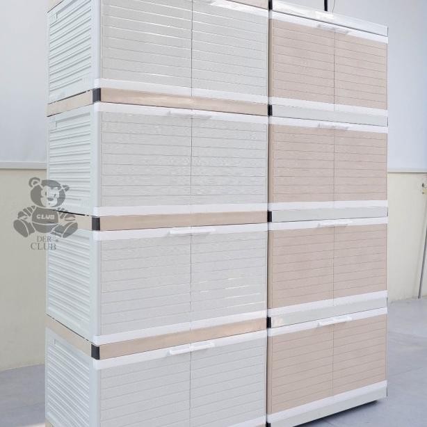 Lemari Plastik Club Jumbo Susun 4 / Lemari Pakaian Club