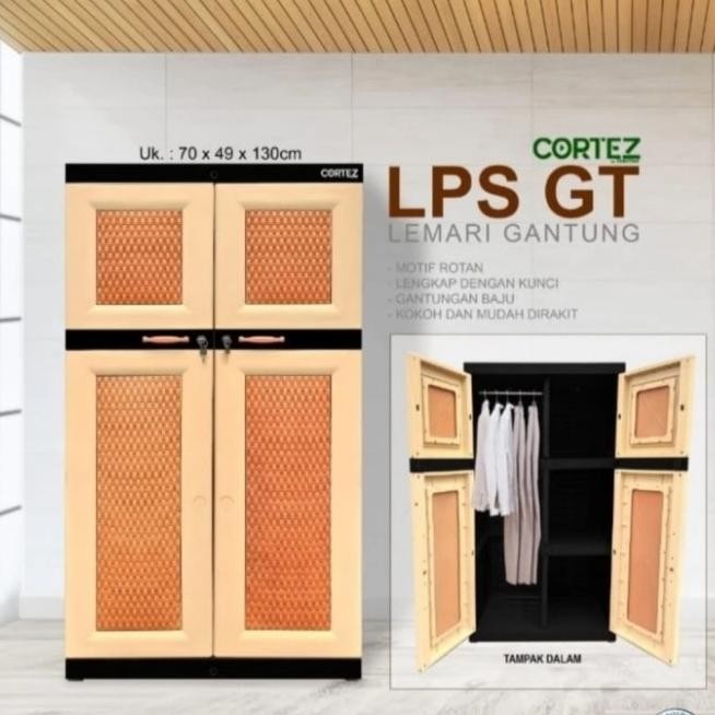 Lemari Pakaian Plastik Tabitha Gantungan Cortez Lps Gt
