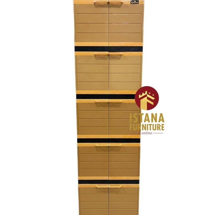  Lemari Plastik / Lemari Pakaian / Rak Plastik 5 Susun 10 Pintu