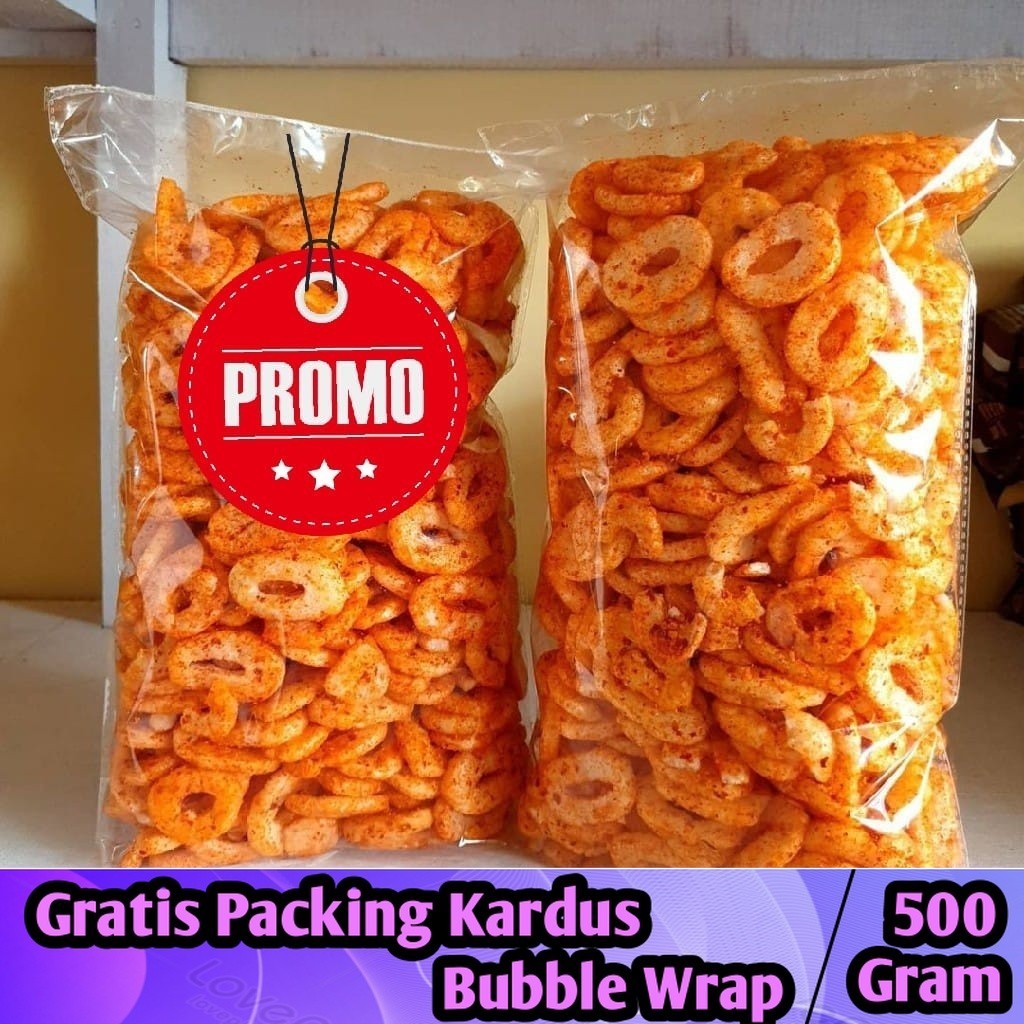 

Ring Smax Super Pedas 500gram / Ring Smax Keju - Iqorni Snack jajanan jadul makanan ringan