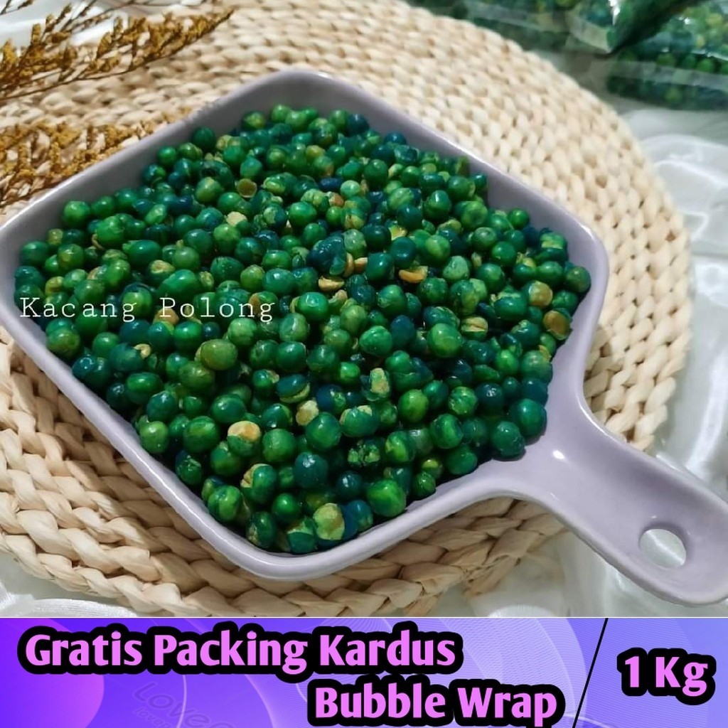 

[1Kg] Kacang Polong Hijau / Kacang Polong Kupas - Iqorni Snack makanan ringan snack kiloan