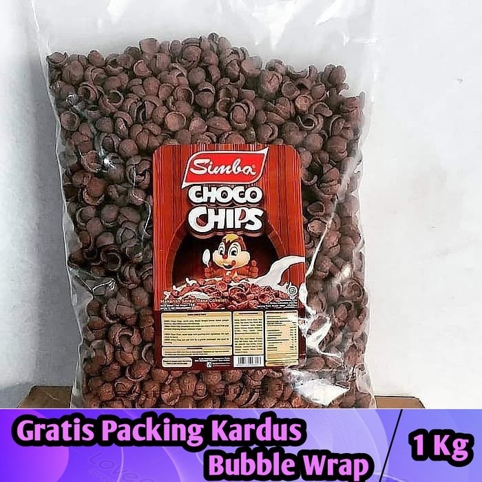 [1Kg] Koko Krunch Coklat / Choco Chips Simba Stroberi - Iqorni Snack makanan ringan  snack kiloan