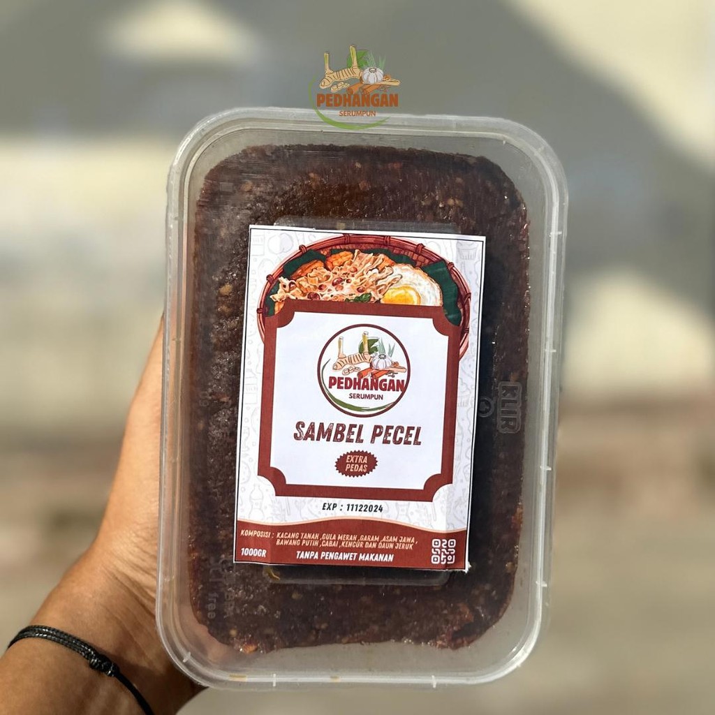 

Sambel Pecel Kacang "Pedhangan Serumpun" Extra Pedas 1000g Resep Tradisional Pedas Gurih Tanpa MSG
