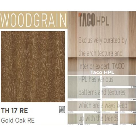 Taco Hpl Woodgrain Th 17 Re - Gold Oak Re