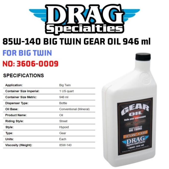 Oli Gear Harley 85W - 140 . Drag Specialties 3606 - 0009