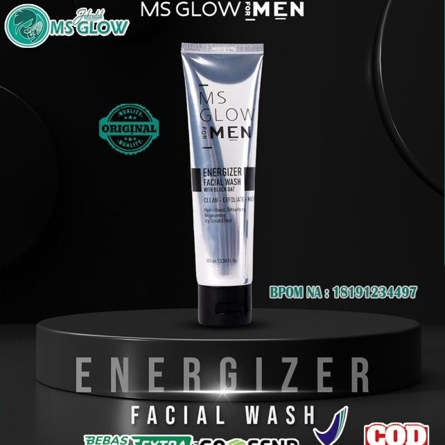 Facial Wash Ms Glow For Men - Sabun Wajah Pria Ms Glow Men