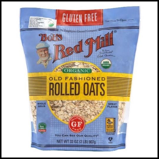 

Bob'S Red Mill Organic Old Fashioned Rolled Oat Gluten Free 907Gr