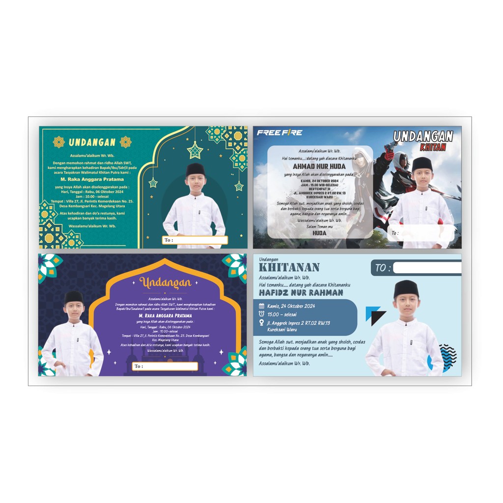 UNDANGAN KHITAN CUSTOM