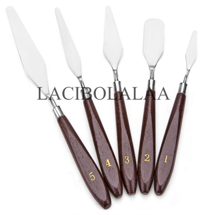 

Seka - Isi 5Pcs Pisau Palet Lukis Stainless Steel Pisau Lukis Palette Knife Painting Knife Pallete
