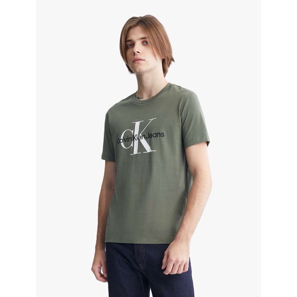 CALVIN KLEIN JEANS  -  KAOS PRIA - MONOGRAM ORGANIC COTTON TEE