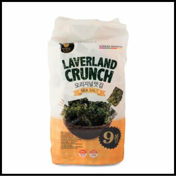 

Laverland Crunch Sea Salt 4,5Gr | Isi 9 Lembar | Rumput Laut