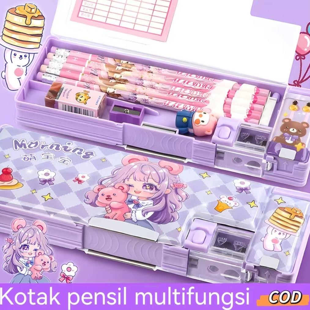 

Sale Kotak Pensil Multifungsi Tempat Pensil Anak Perempuan Aesthetic Anak Alat Tulis Kartun Canggih Wadah Pensil Anak Perempuan Promo