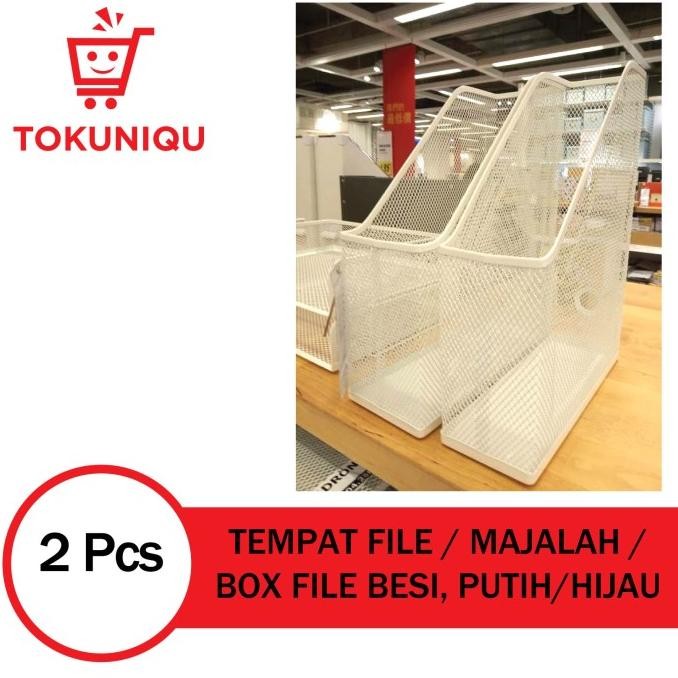 

Box File Besi Jaring Magazine Tray Tempat Dokumen Majalah 2 Sekat