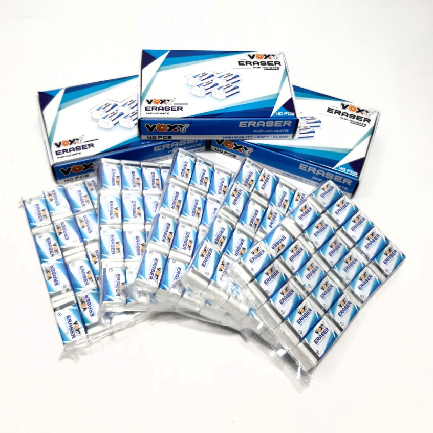 

Harga Grosir (per packs isi 40 pcs) Penghapus Pensil Non Toxic