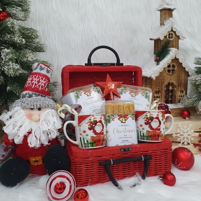 

Paket dekorasi hampers natal christmas parcel hadiah 25 PNK