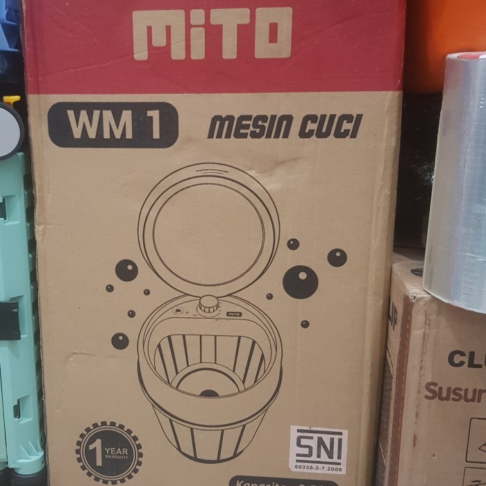 MESIN CUCI MITO PORTABLE WM1 PRELOVED LIKE NEW